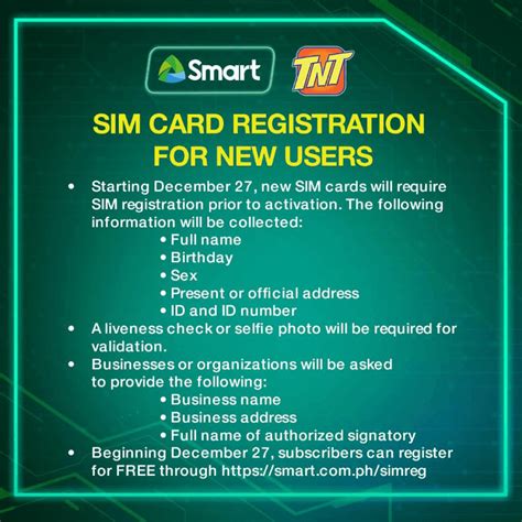 sim card registration smart 5g